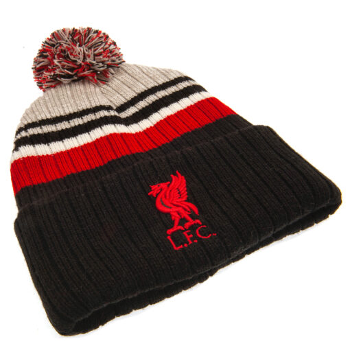 Čiapka Liverpool so znakom klubu (brmbolec) - čierno-červená