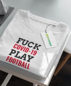 fuck covid tricko sede poskladane