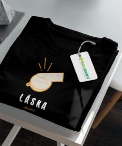 laska prvy hvizd tricko cierne