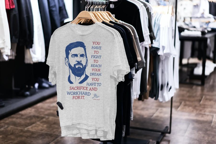 Tričko Messi s mottem