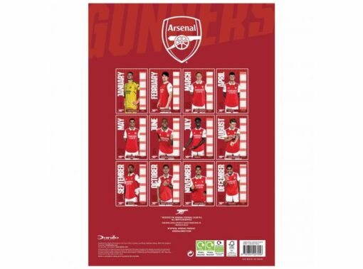 Kalendář Arsenal 2023 A3 měsíce