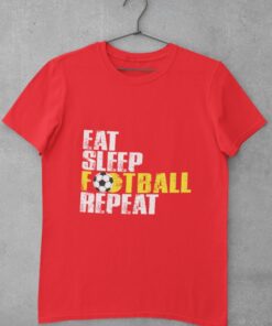 Triko Eat Sleep Football Repeat