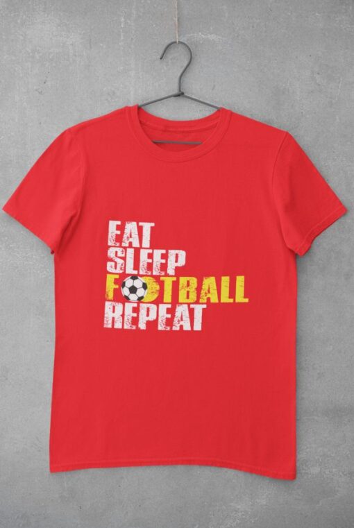 Tričko Eat Sleep Football Repeat