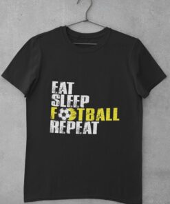 Tričko Eat Sleep Football Repeat