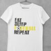 Tričko Eat Sleep Football Repeat