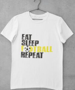 Tričko Eat Sleep Football Repeat