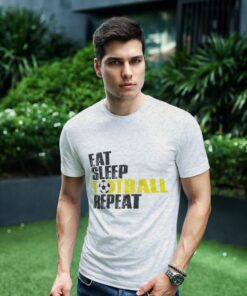 Tričko Eat Sleep Football Repeat