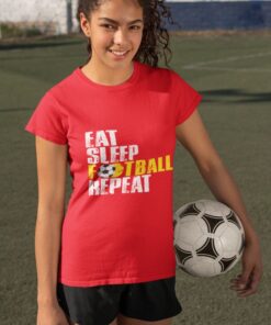 Triko Eat Sleep Football Repeat