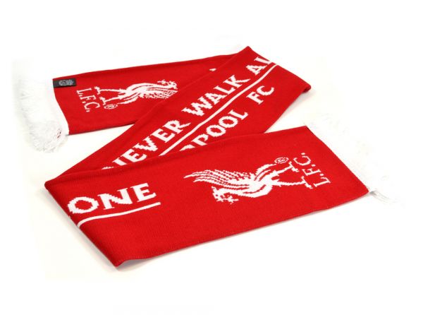 Červená šála Liverpool