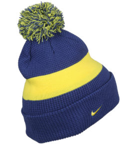 Zimná čiapka Chelsea Nike s brmbolcom modro-žltá