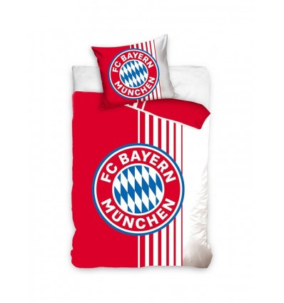 Obliečky Bayern na perinu a vankúš červeno-biele