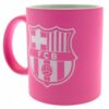 Hrnek FC Barcelona s logem klubu růžový