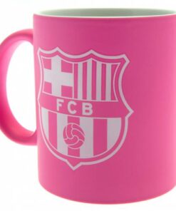 Hrnček FC Barcelona s logom klubu ružový