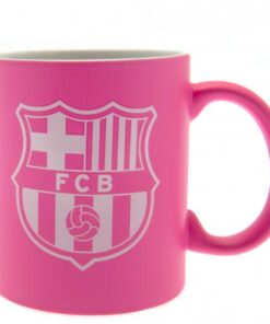 Hrnek FC Barcelona s logem klubu růžový