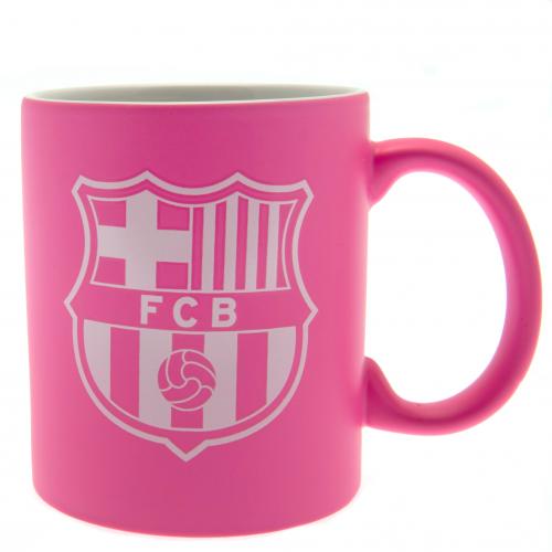 Hrnek FC Barcelona s klubovým logem růžový - Image 3
