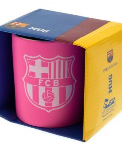 Hrnček FC Barcelona s logom klubu ružový