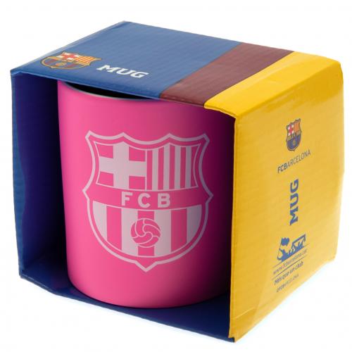 Hrnek FC Barcelona s klubovým logem růžový - Image 4