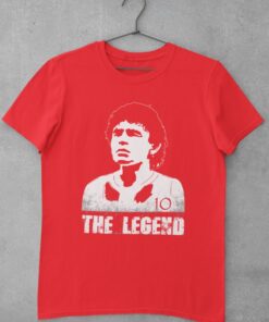 Tričko Maradona Legend červené