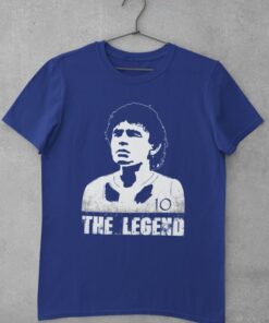 Tričko Maradona Legend modré
