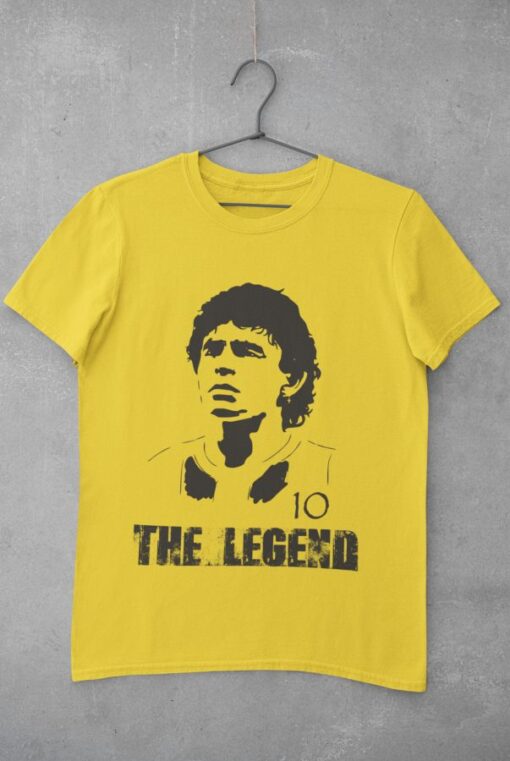 Tričko Maradona Legend žlté