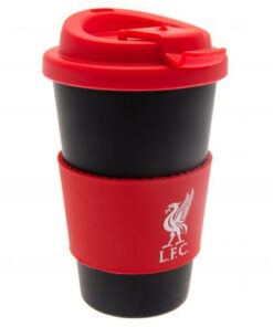 Cestovní hrnek Liverpool černo-červený 400ml