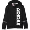 Adidas detská mikina čierna s nápisom Adidas