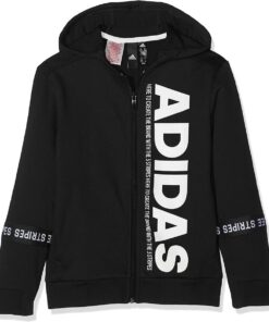 Adidas detská mikina čierna s nápisom Adidas