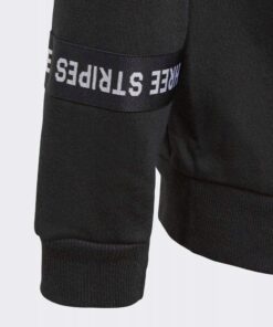 Adidas dětská mikina černá s nápisem Adidas
