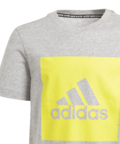 Adidas dětské tričko šedé s nápisem Adidas