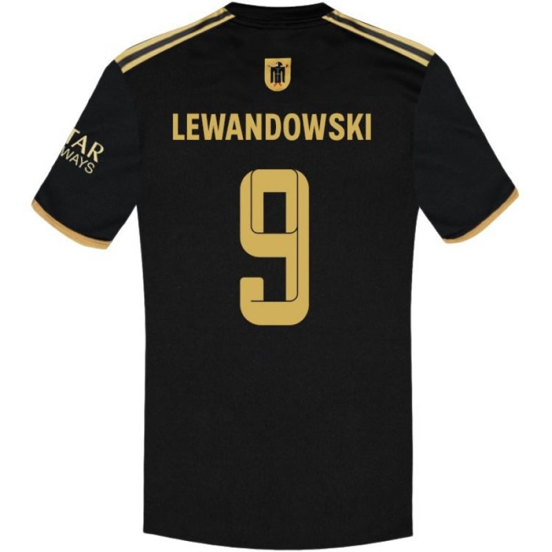 Dětský dres Bayern Lewandowski 2021/22 replika černý - Image 2