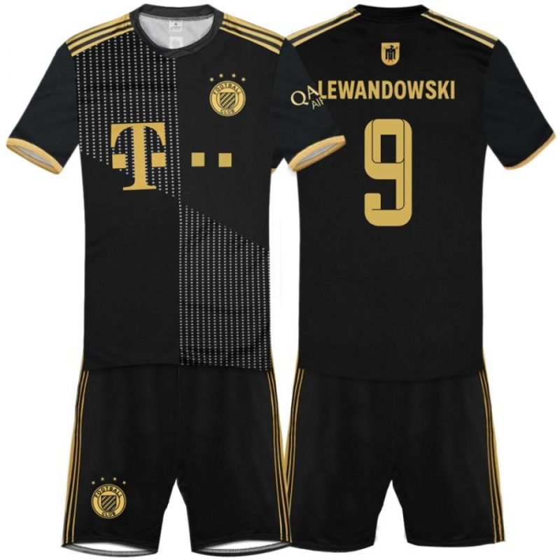 Dětský dres Bayern Lewandowski 2021/22 replika černý