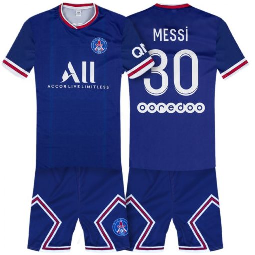 detský dres Messi PSG 2021 modrý komplet