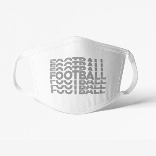 Futbalové rúško football biele