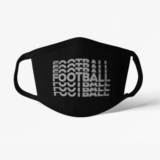 Futbalové rúško football čierne
