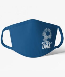 Fotbalová rouška Fotbal je v mé DNA modré