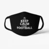 Futbalové rúško Keep Calm and Play Football čierne