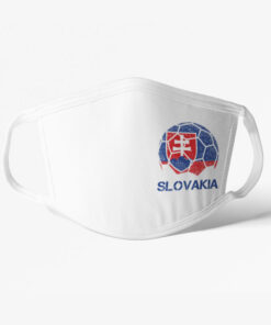 Futbalové rúško Slovakia biele