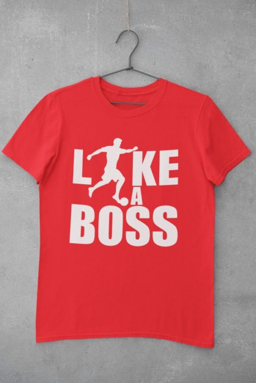 Futbalové tričko Like a Boss červené