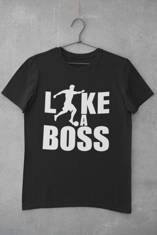 Futbalové tričko Like a Boss čierne