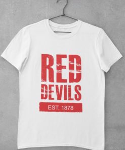Triko Manchester United Red Devils 1878 bílé