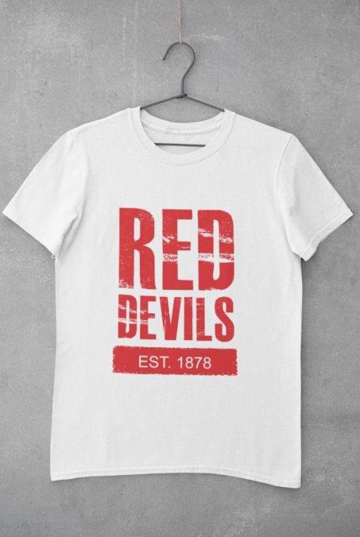 Triko Manchester United Red Devils 1878 bílé