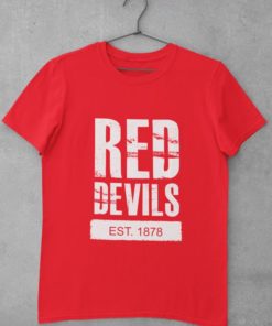 Tričko Manchester United Red Devils 1878 cervene