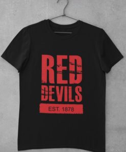Tričko Manchester United Red Devils 1878 cierne