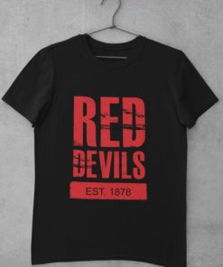 Triko Manchester United Red Devils 1878 cerné