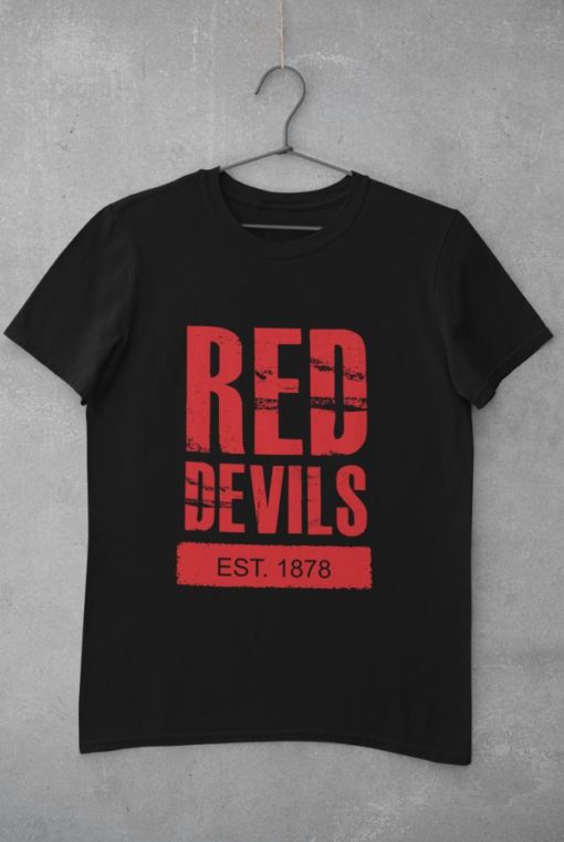 Tričko Manchester United Red Devils 1878 cierne