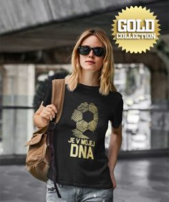 Triko Fotbal je v mé DNA s míčem GOLD COLLECTION