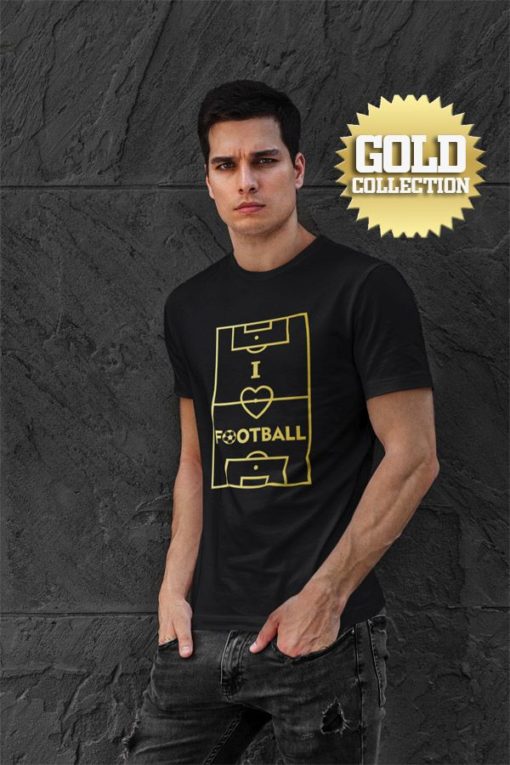 Tričko I Love Football GOLD COLLECTION