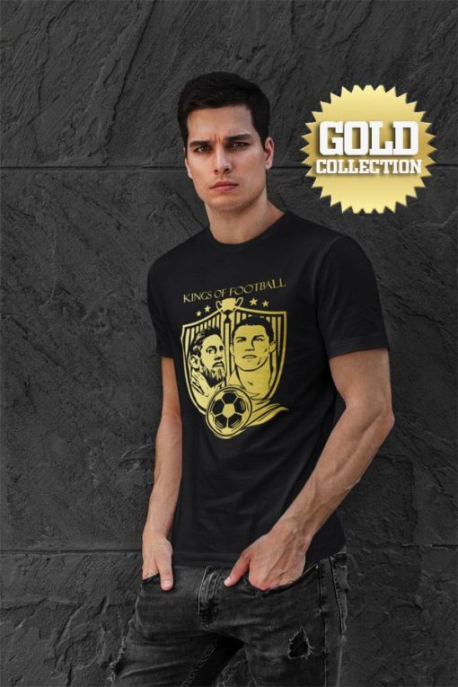 Tričko Messi Ronaldo GOLD COLLECTION