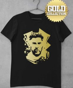 messi 3d gold tricko