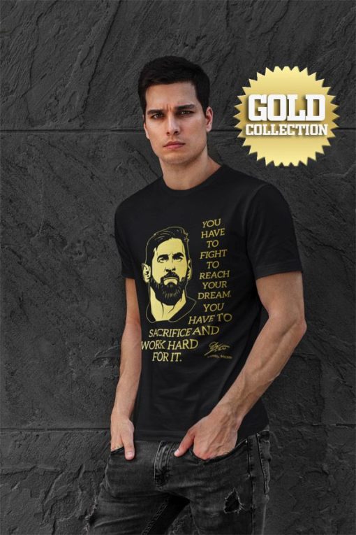 Tričko Messi s mottem GOLD COLLECTION